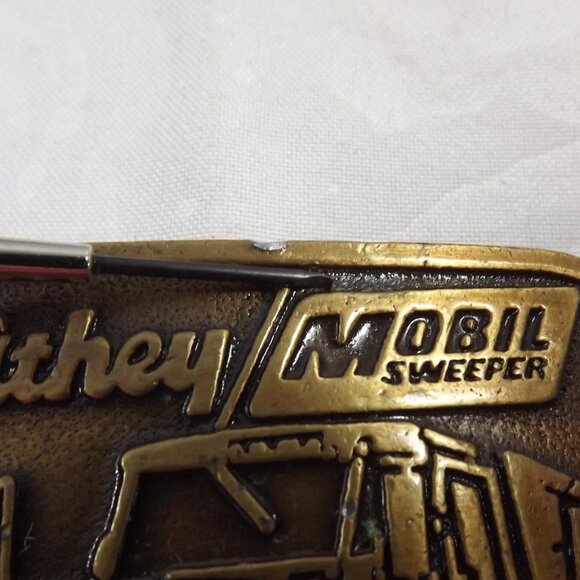 Athey MOBIL Sweeper Distressed Belt Buckle - Picture 6 of 10